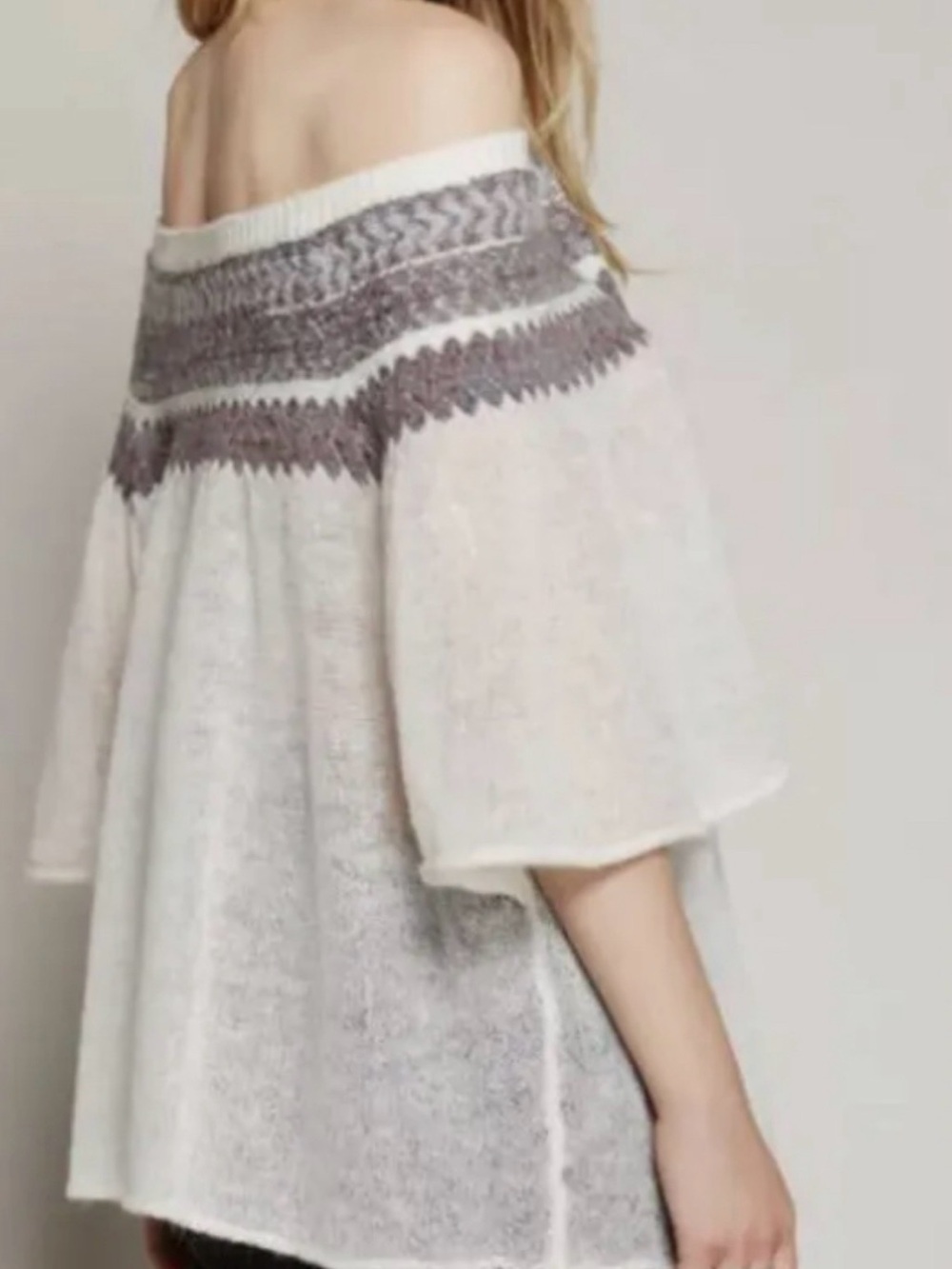 Free People Loch Lomand Off Shoulder Sweater - Picture 4 of 13